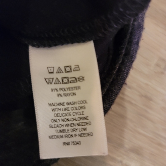 Adrienne Vittadini Casual sweater dress with pockets short sleeve comfy medium - Picture 4 of 4